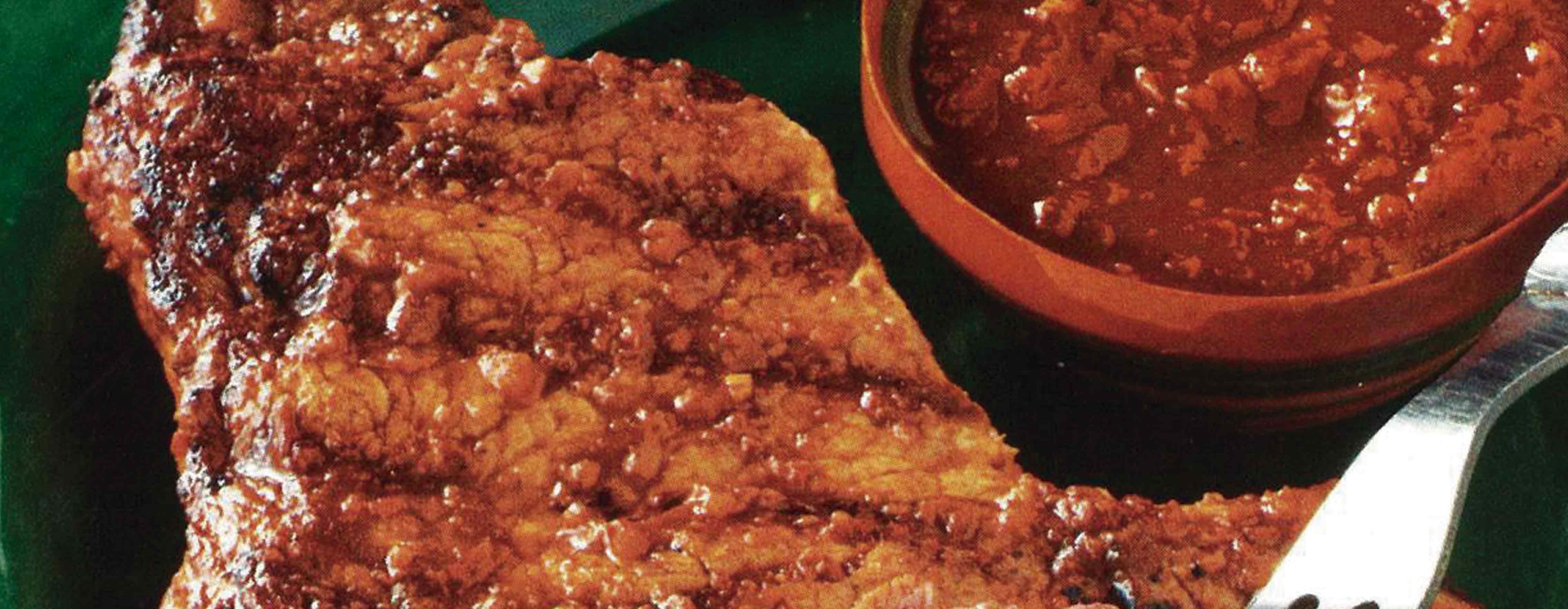 Secreto Ibérico a la brasa con Salsa Chunky Avomix